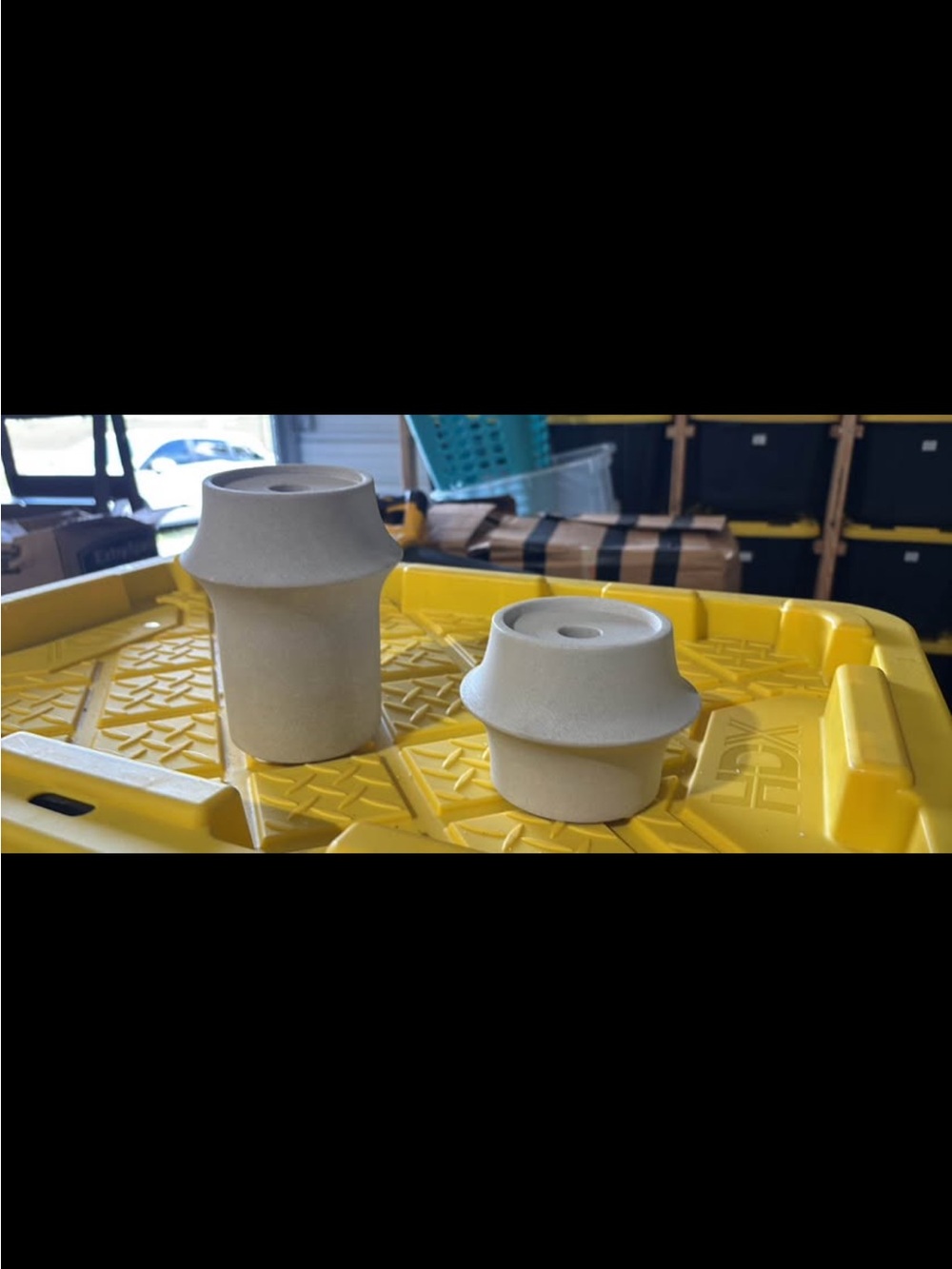 Crate and barrel candle holders, new